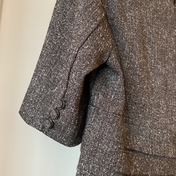 WHBM Asymmetrical Gray Tweed Sheath Dress - Picture 6 of 9